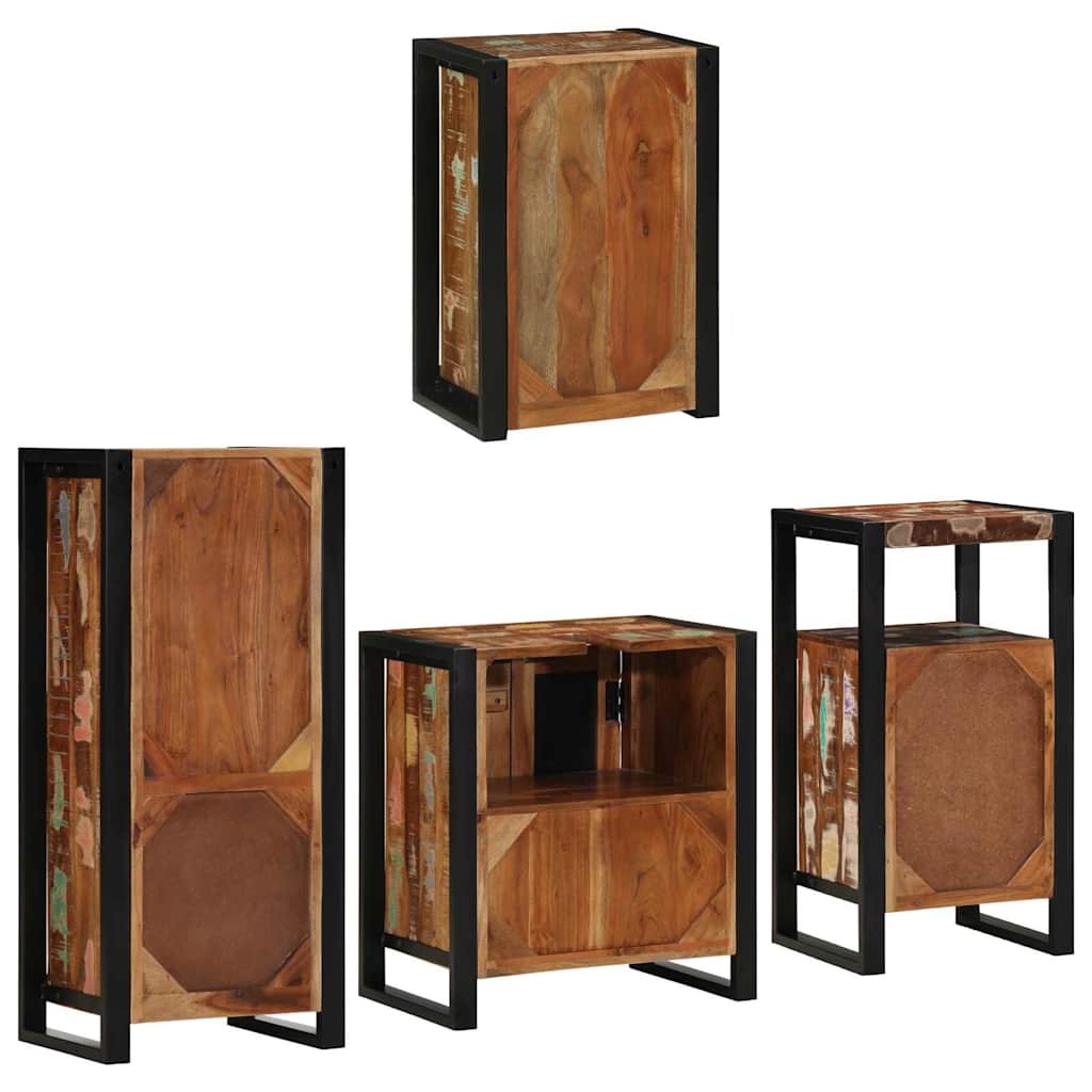 Ensemble de mobilier de salle de bain 4 pc Multicolore