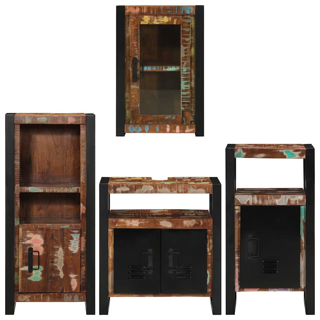 Ensemble de mobilier de salle de bain 4 pc Multicolore