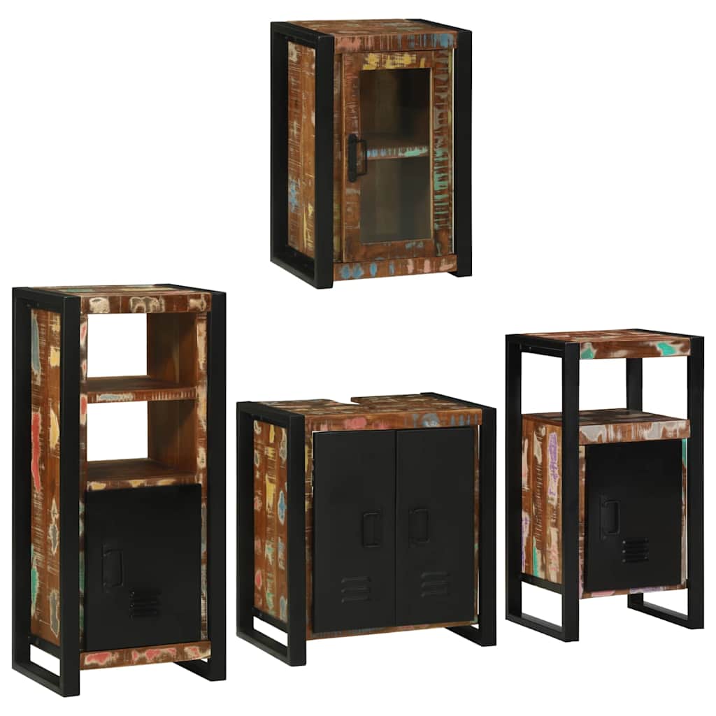 Ensemble de mobilier de salle de bain 4 pc Multicolore