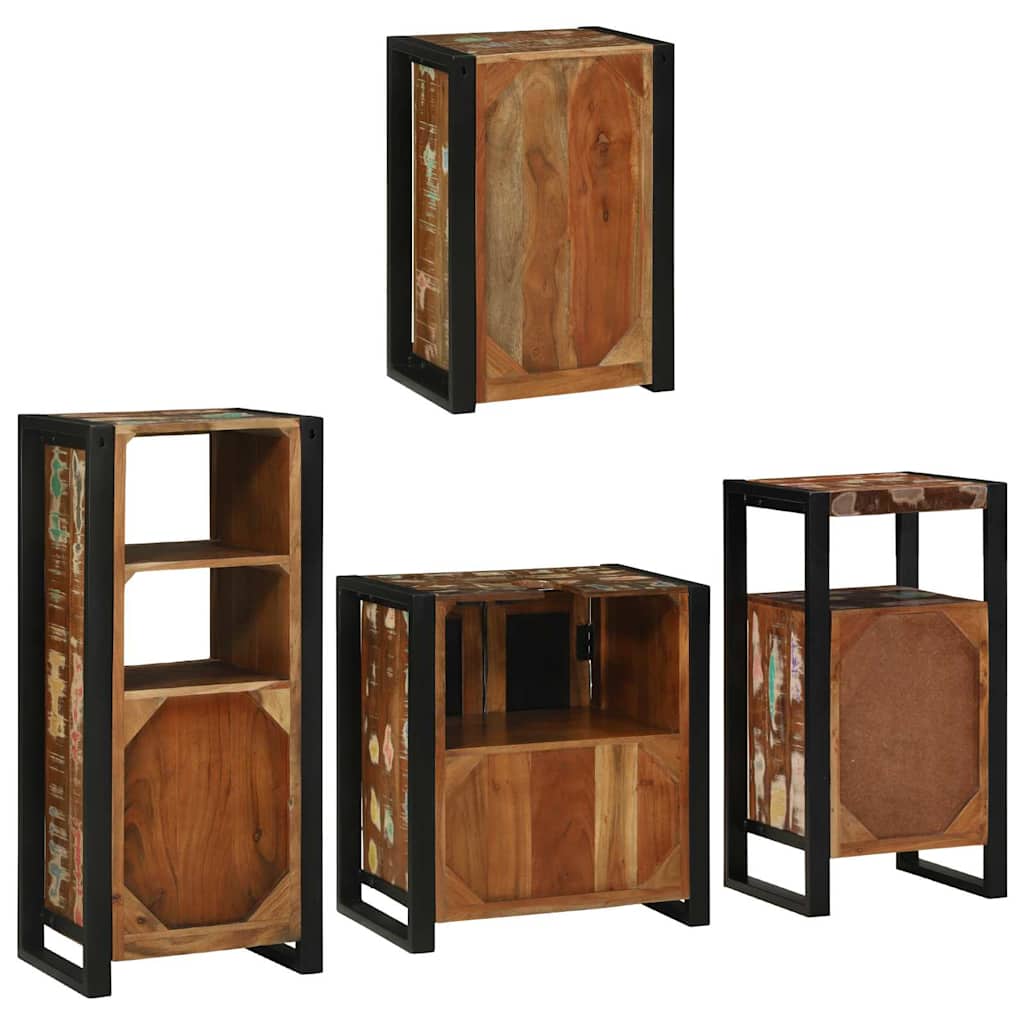 Ensemble de mobilier de salle de bain 4 pc Multicolore