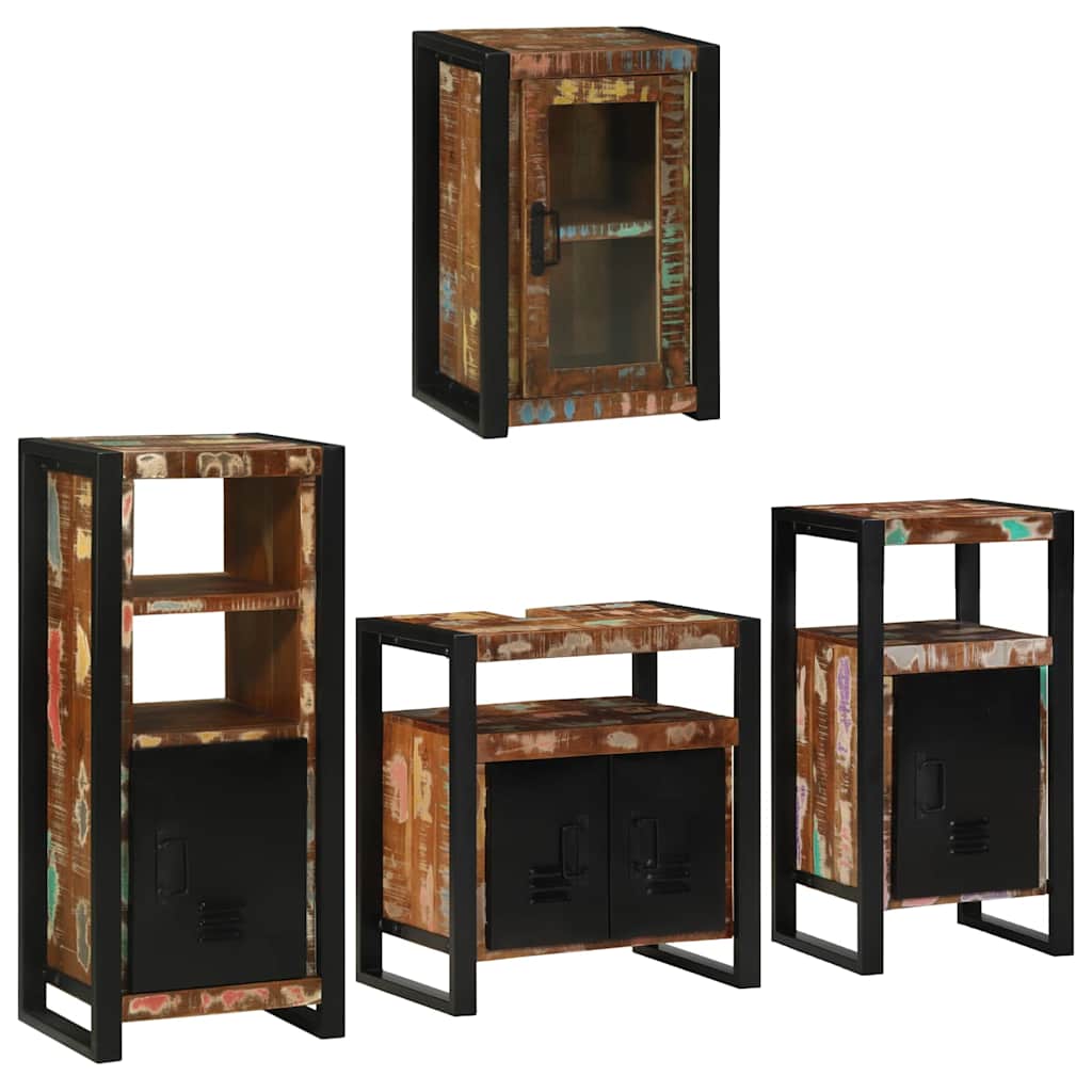 Ensemble de mobilier de salle de bain 4 pc Multicolore