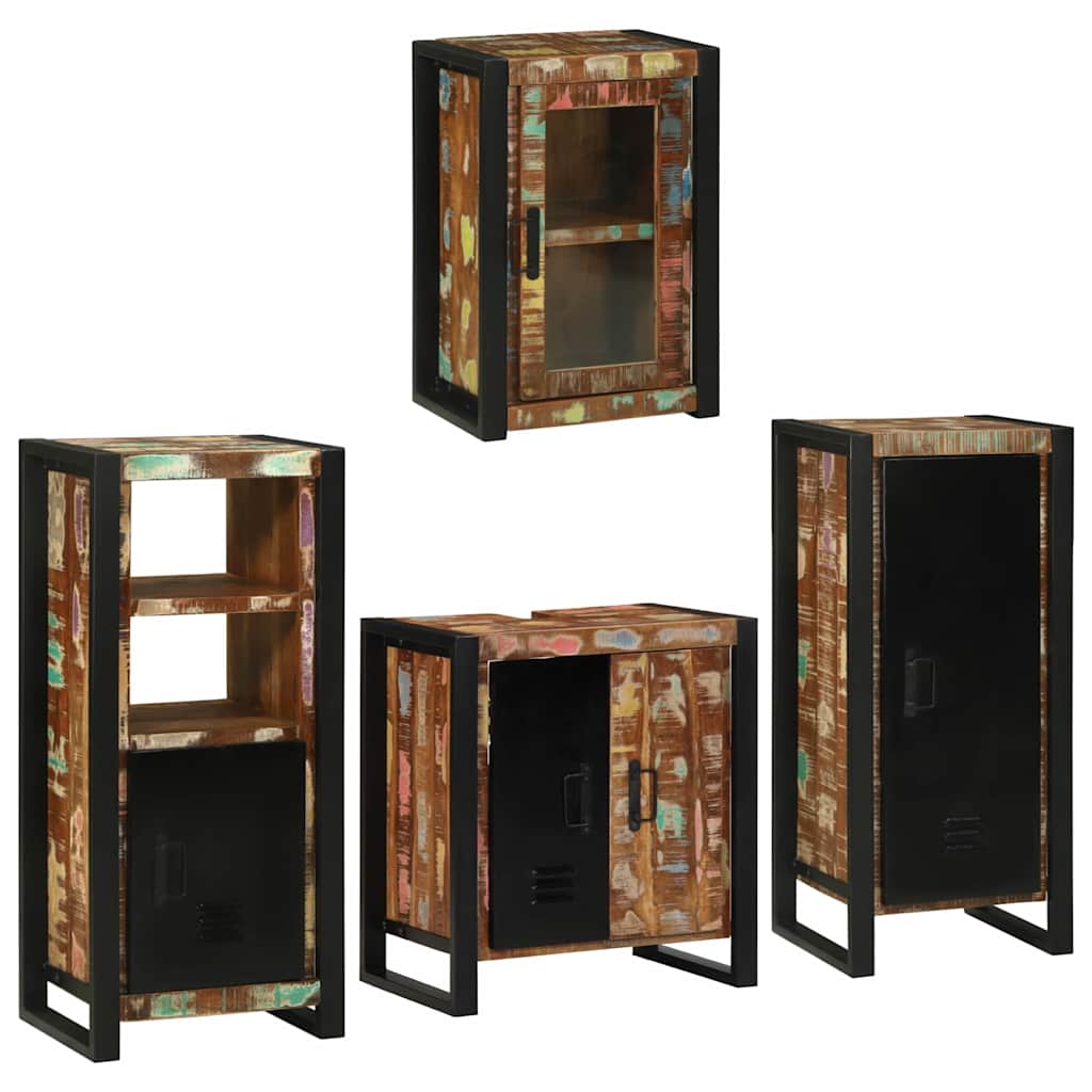 Ensemble de mobilier de salle de bain 4 pc Multicolore