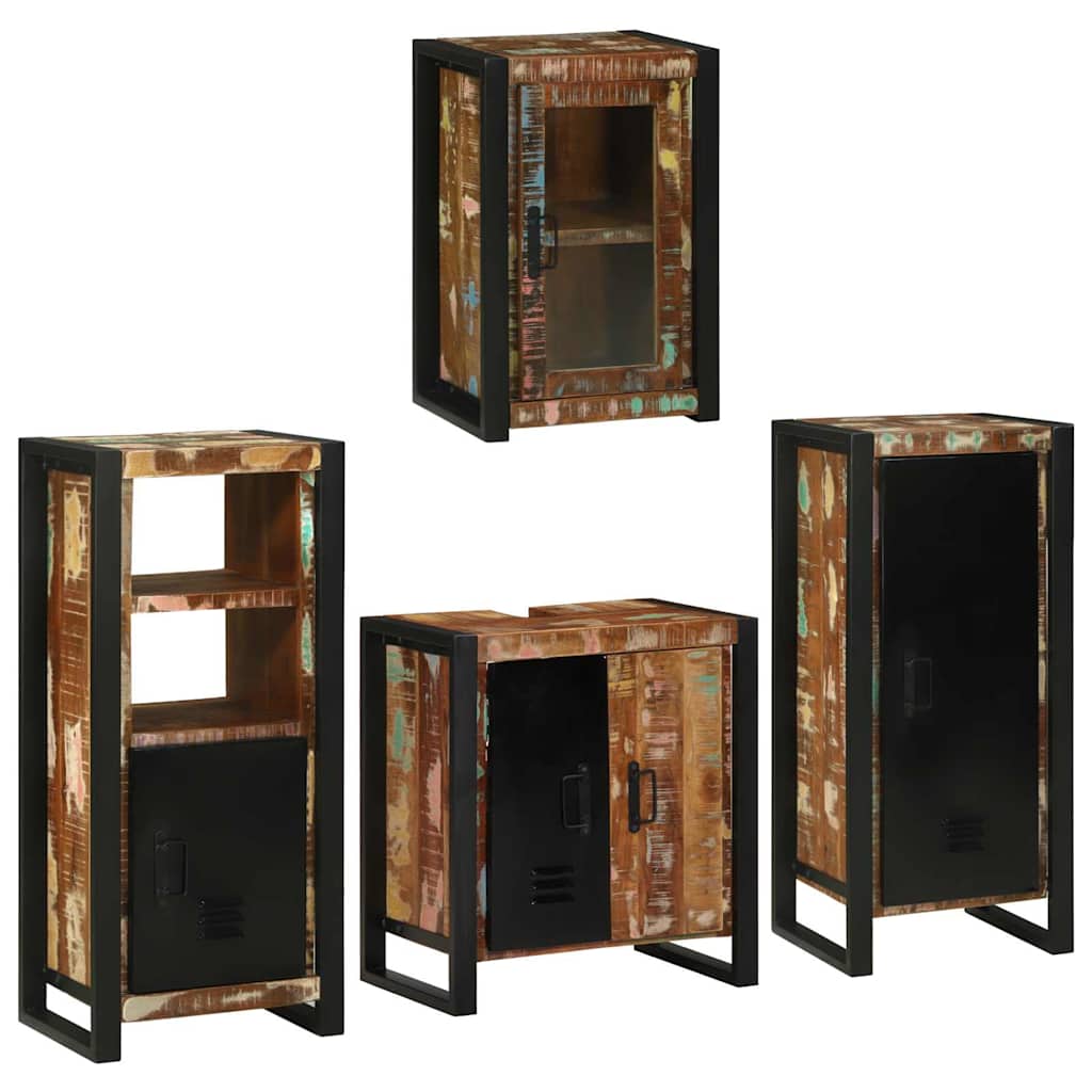 Ensemble de mobilier de salle de bain 4 pc Multicolore