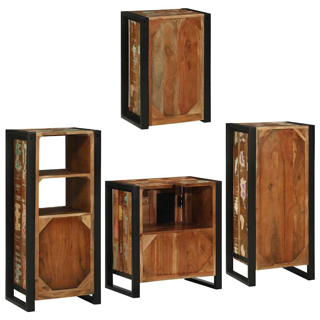 Ensemble de mobilier de salle de bain 4 pc Multicolore
