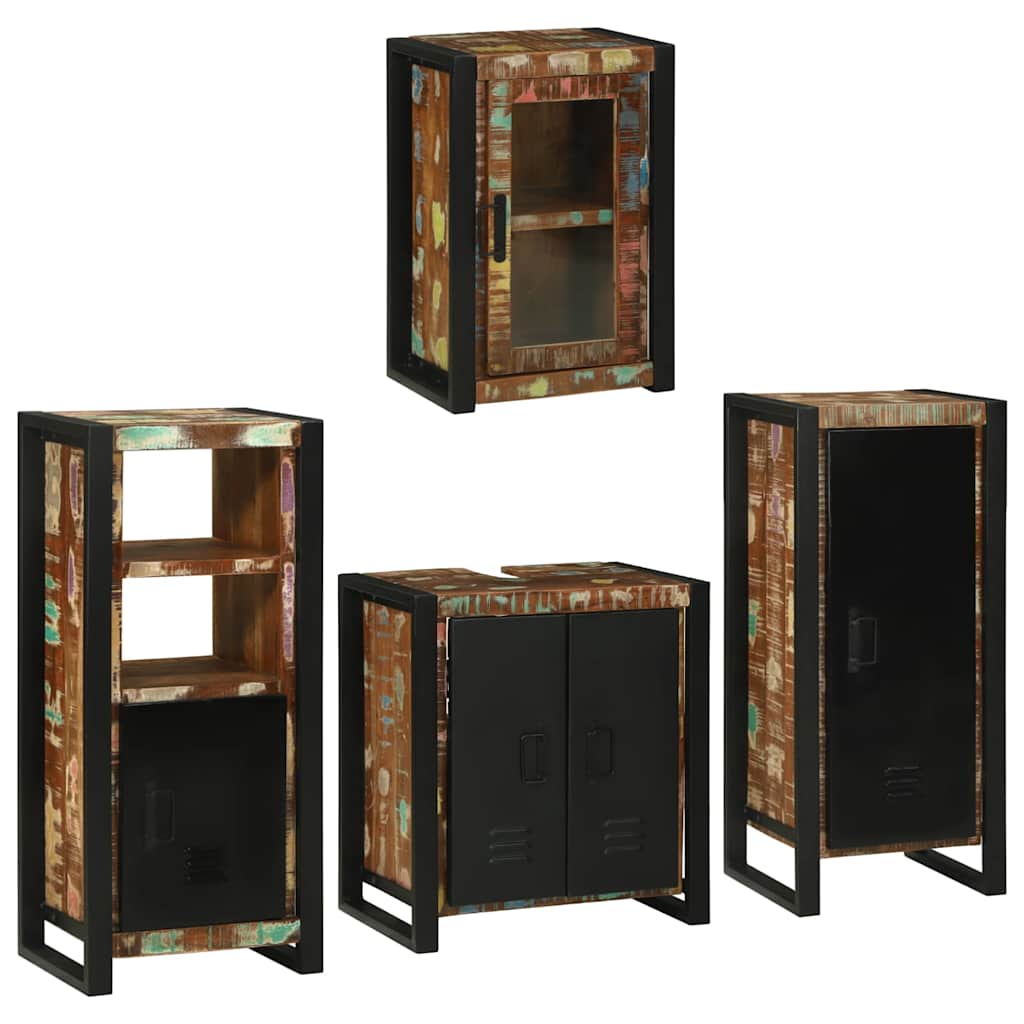 Ensemble de mobilier de salle de bain 4 pc Multicolore