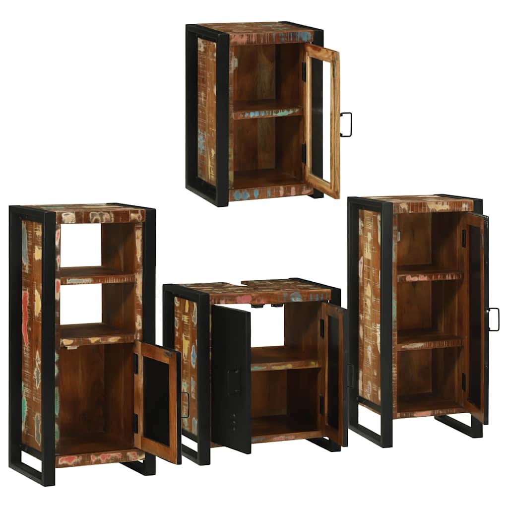Ensemble de mobilier de salle de bain 4 pc Multicolore