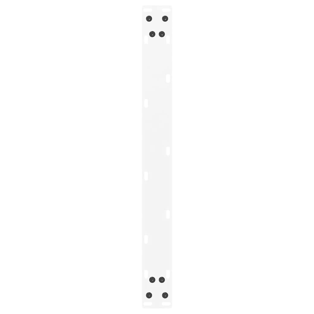 Pieds de table basse en U 2 pièces Blanc 60 x (30-31) cm Acier - XIOS