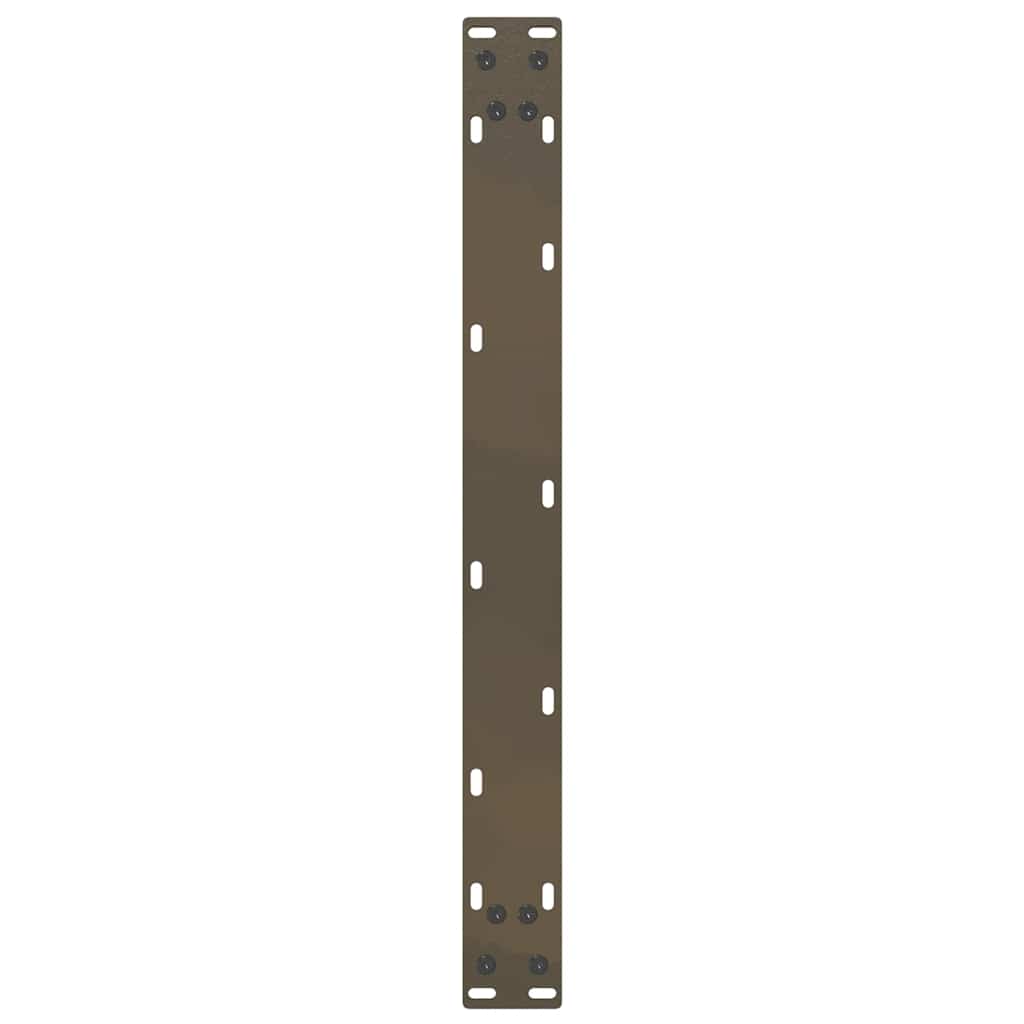 Pieds de table basse en U 2 pièces Acier naturel 60 x (30-31) cm Acier - XIOS
