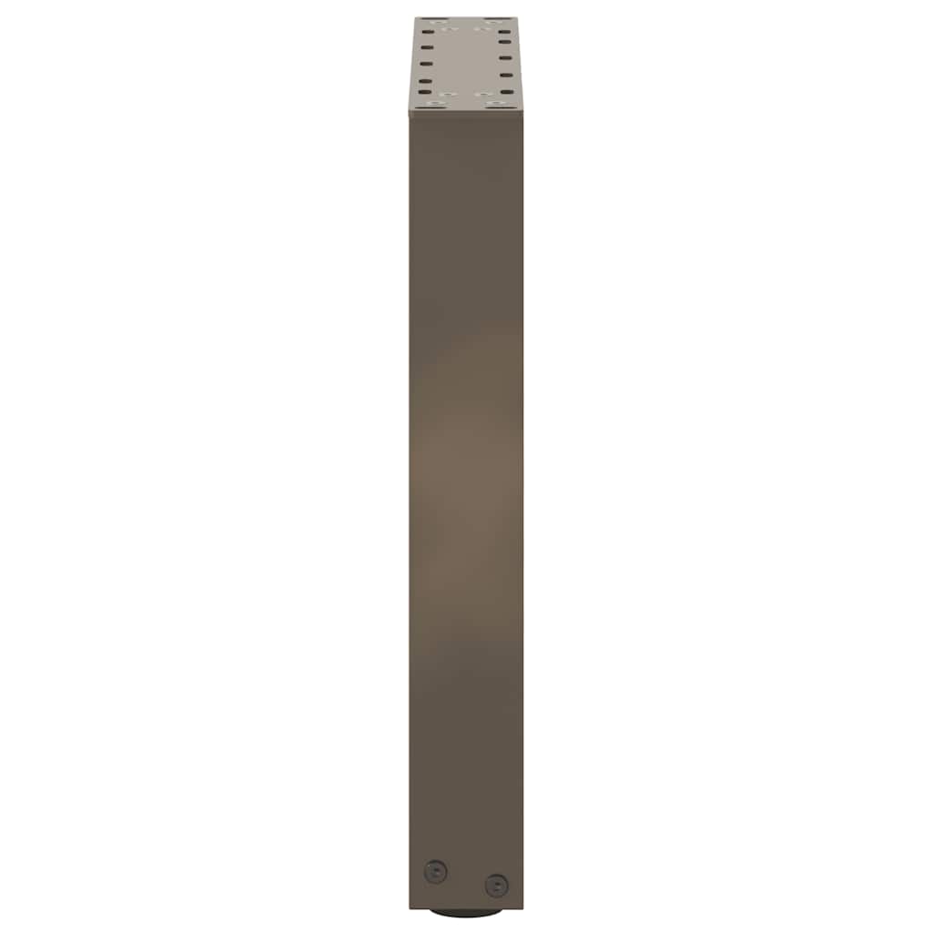 Pieds de table basse en U 2 pièces Acier naturel 38 x (42-43) cm Acier - XIOS