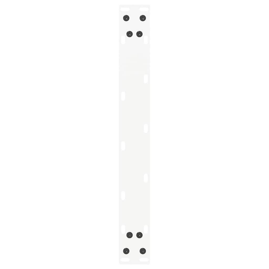 Pieds de table basse en U, 2 pièces, blanc, 50 x (42-43) cm, acier - XIOS