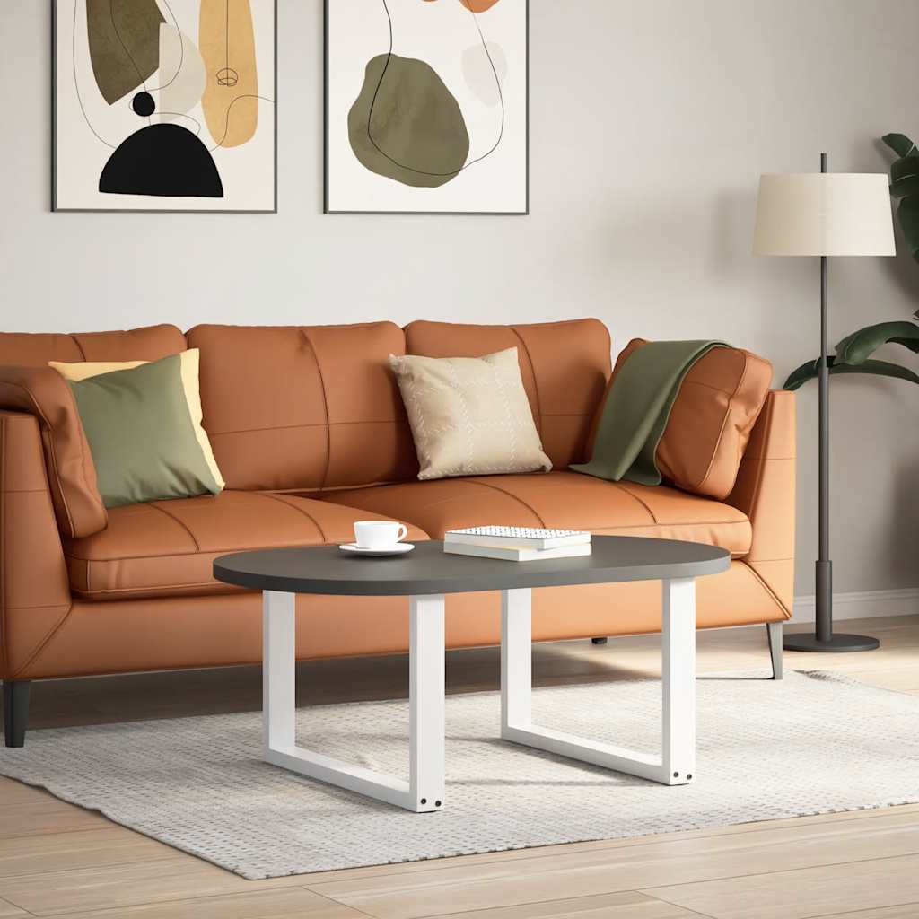 Pieds de table basse en U 2 pièces Blanc 60 x (42-43) cm Acier - XIOS