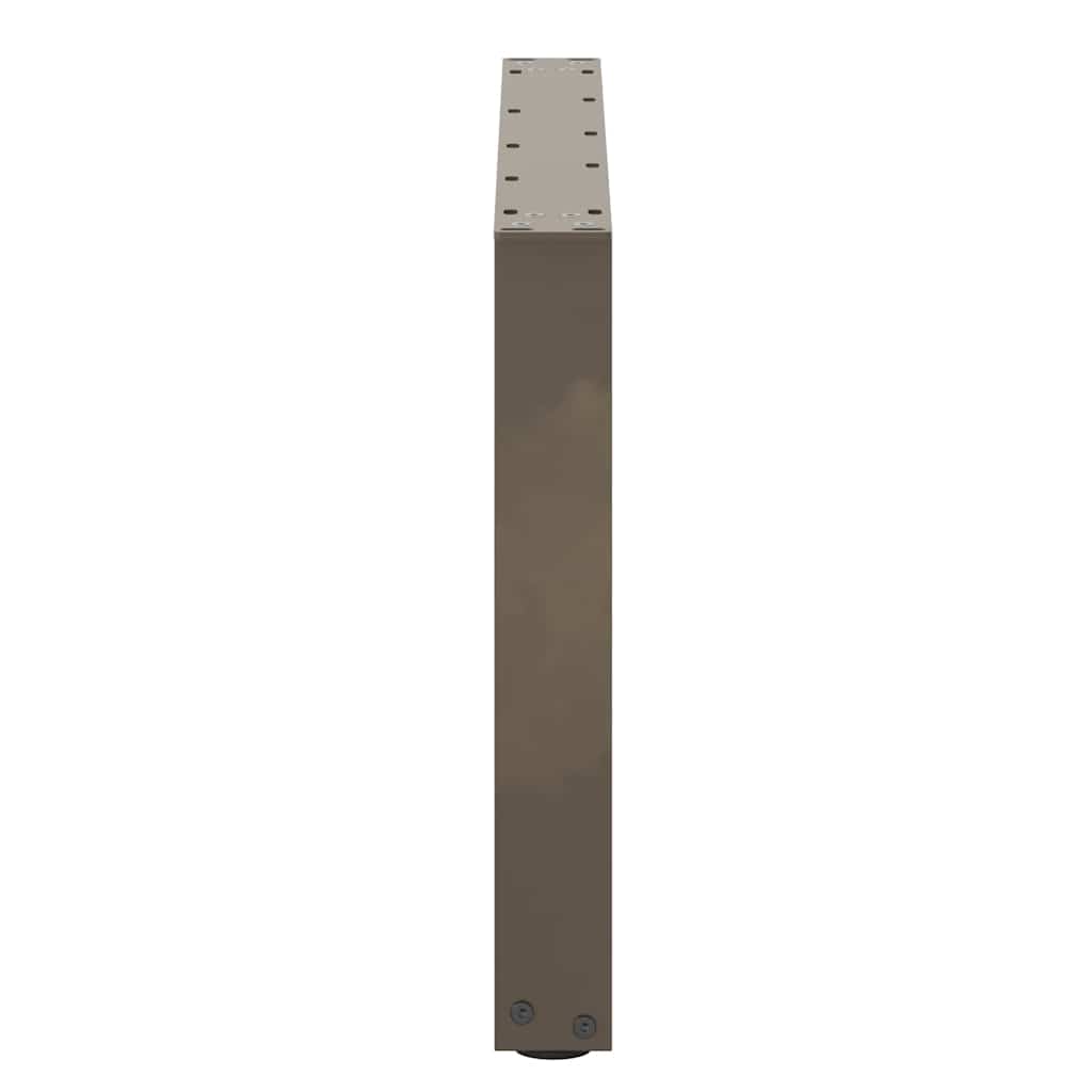 Pieds de table basse en U, 2 pièces, acier naturel, 60 x (42-43) cm - XIOS