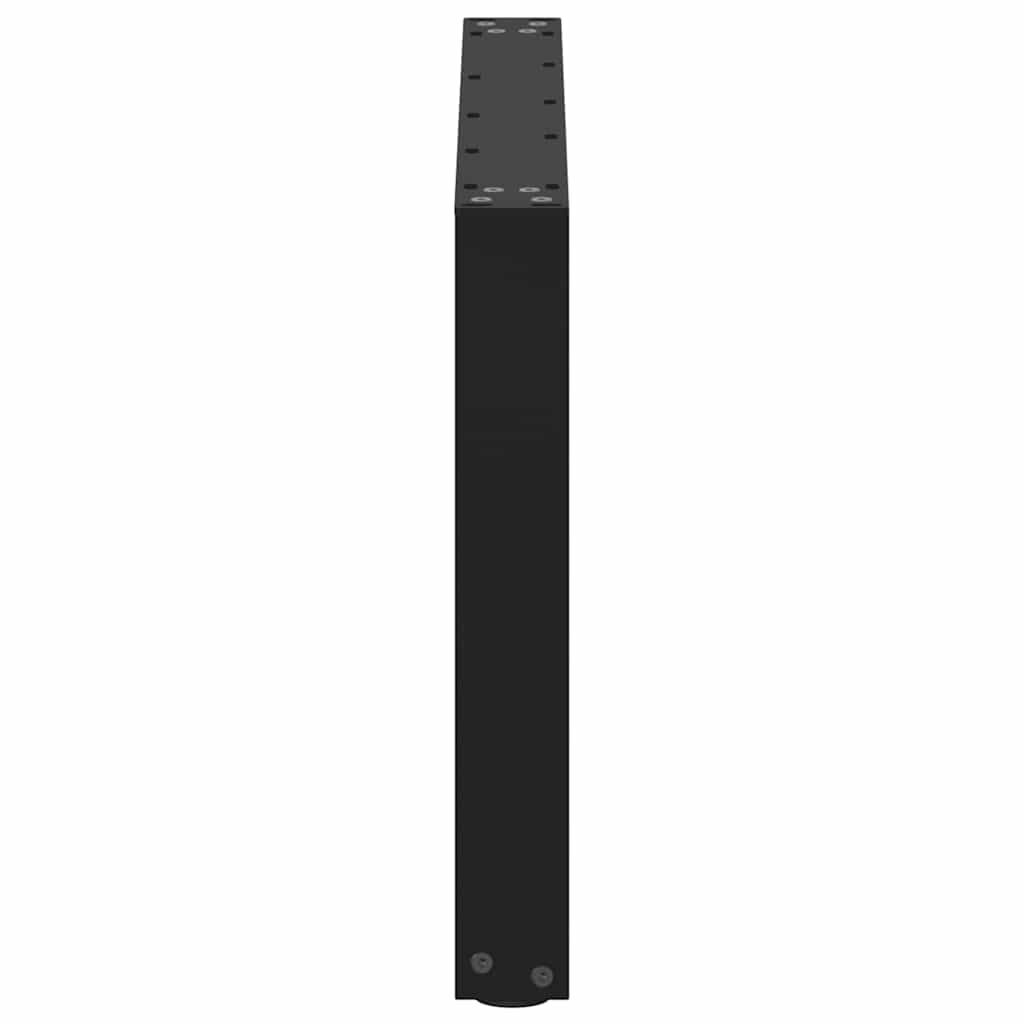 Pieds de table basse en U 2 pièces Noir 70 x (42-43) cm Acier - XIOS