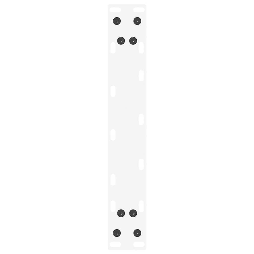 Pieds de table console en U, 2 pièces, blanc, 28 x (72-73) cm, acier - XIOS