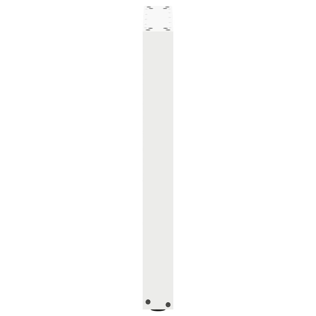 Pieds de table à manger en U, 2 pièces, blanc, 50 x (72-73) cm, acier - XIOS