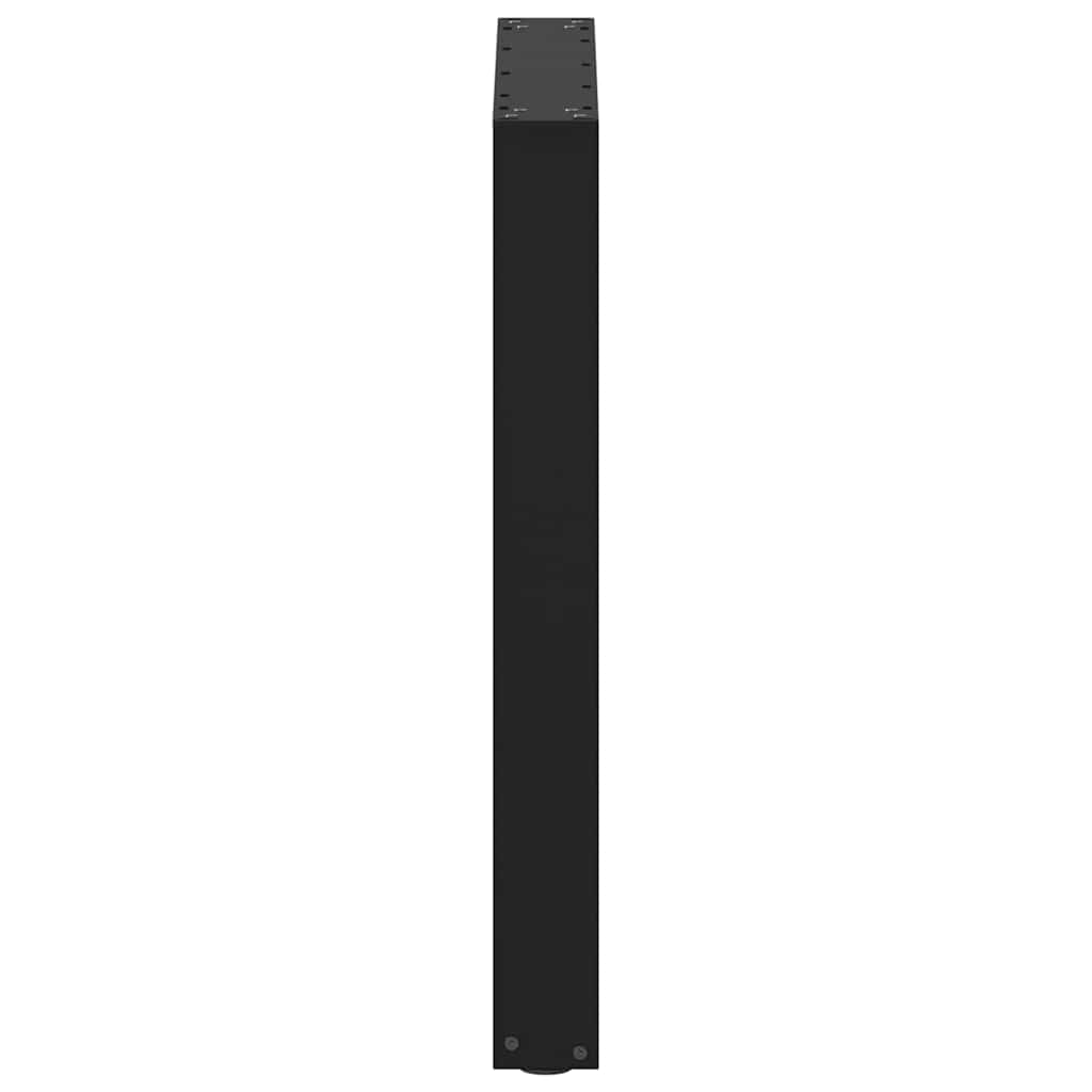 Pieds de table à manger en U 2 pièces Noir 60 x (72-73) cm Acier - XIOS