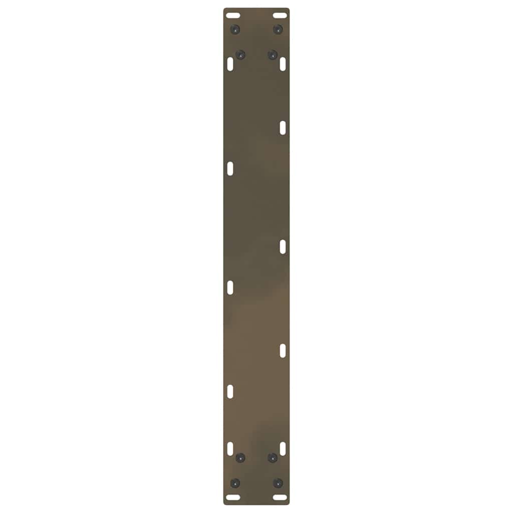 Pieds de table à manger en forme de U, 2 pièces, acier naturel, 60 x (72-73) cm - XIOS