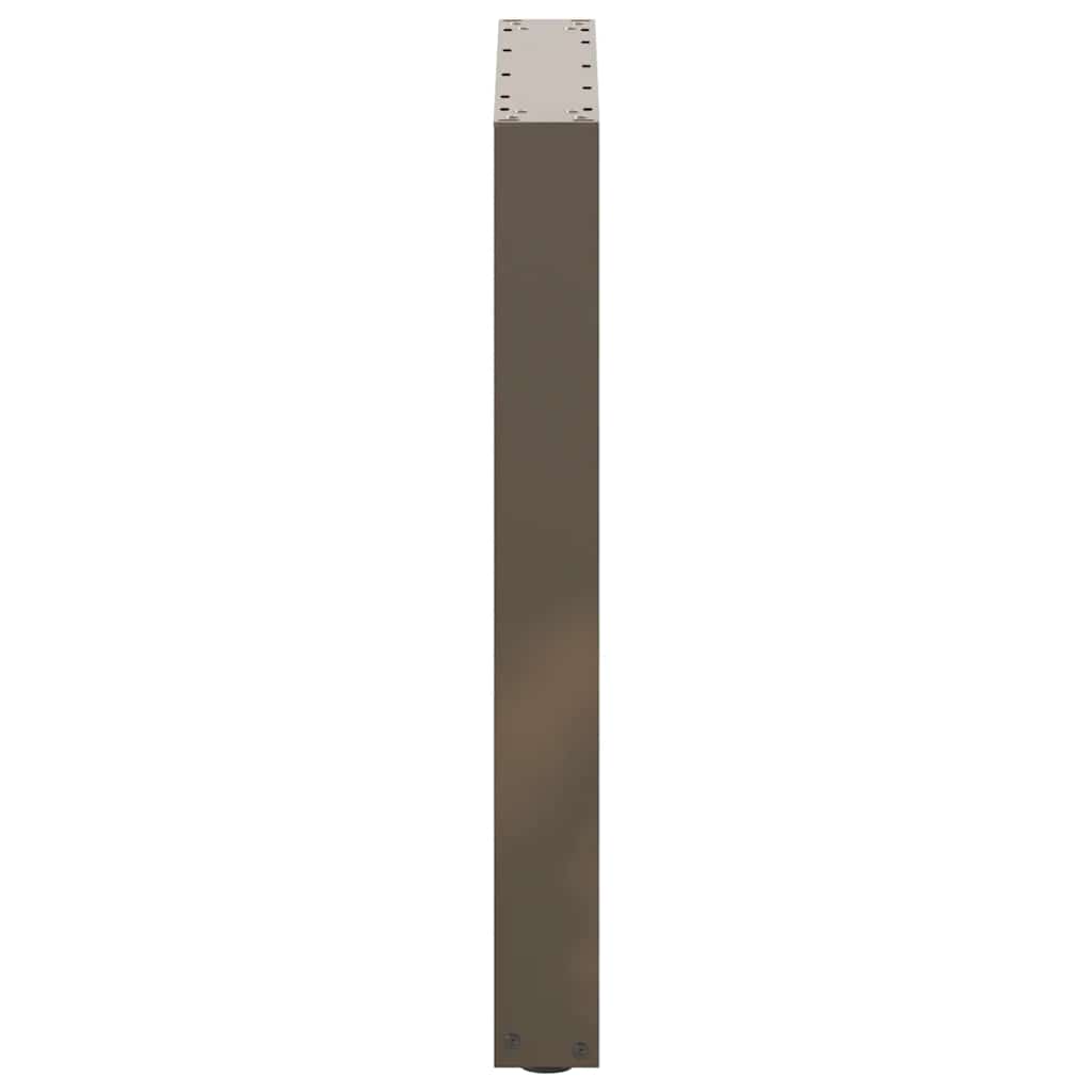 Pieds de table à manger en forme de U, 2 pièces, acier naturel, 70 x (72-73) cm - XIOS