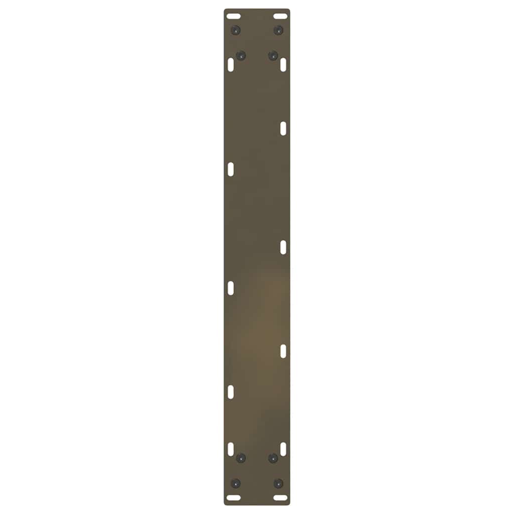 Pieds de table à manger en forme de U, 2 pièces, acier naturel, 70 x (72-73) cm - XIOS