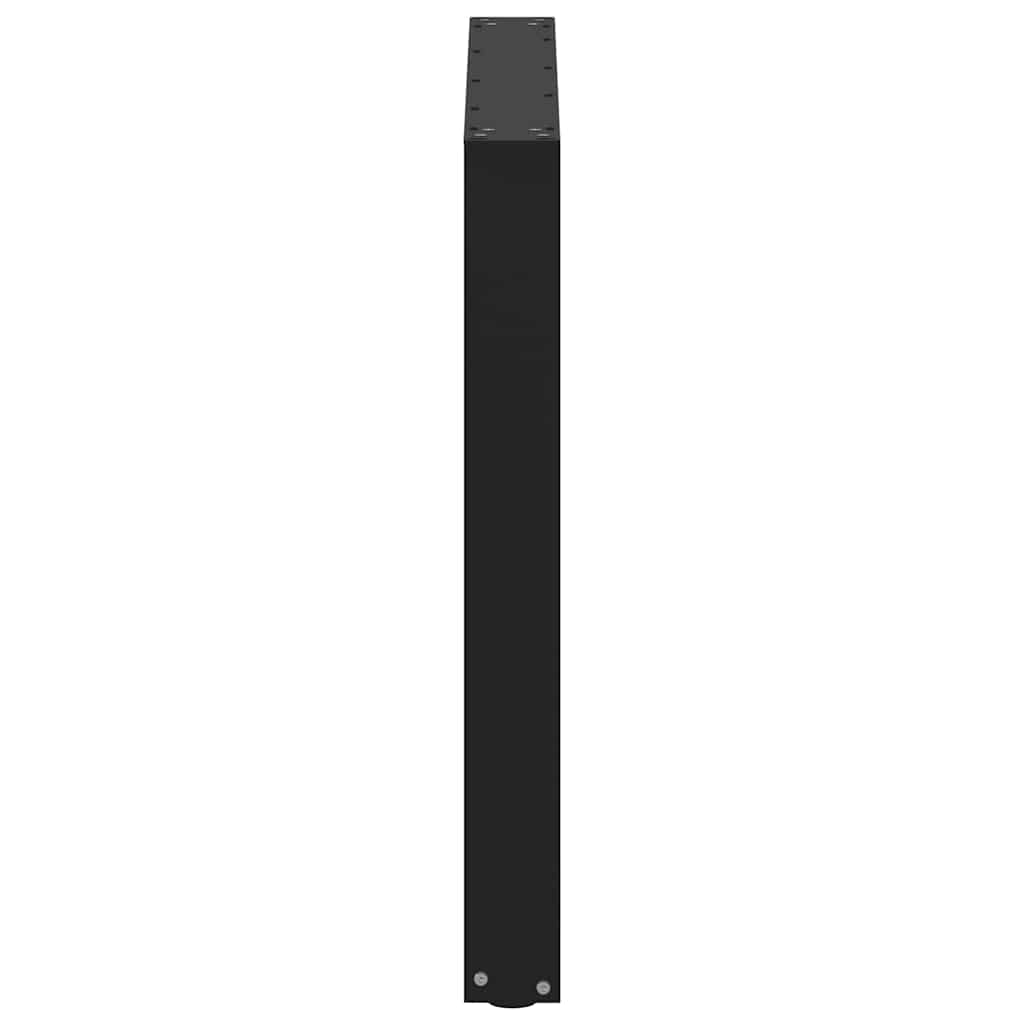 Pieds de table à manger en U 2 pièces Noir 90 x (72-73) cm Acier - XIOS