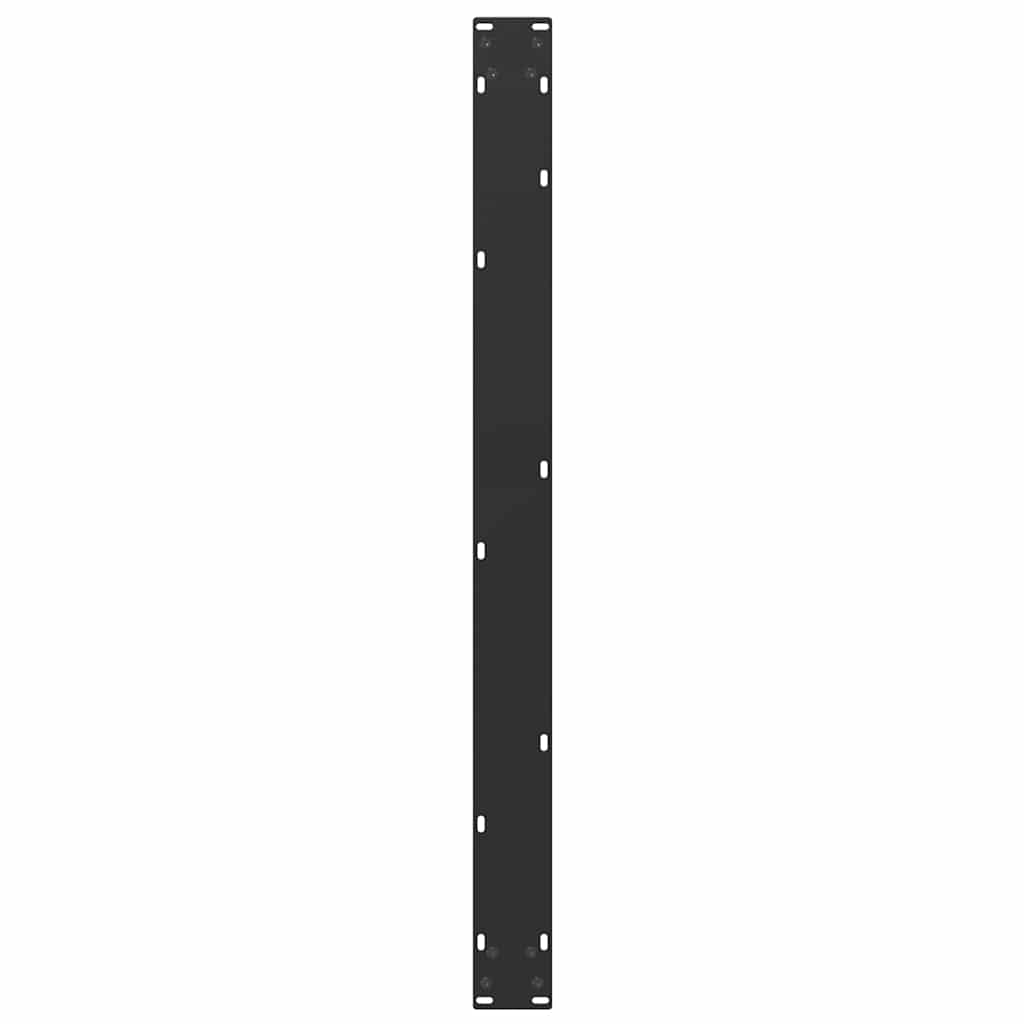 Pieds de table à manger en U 2 pièces Noir 100 x (72-73) cm Acier - XIOS