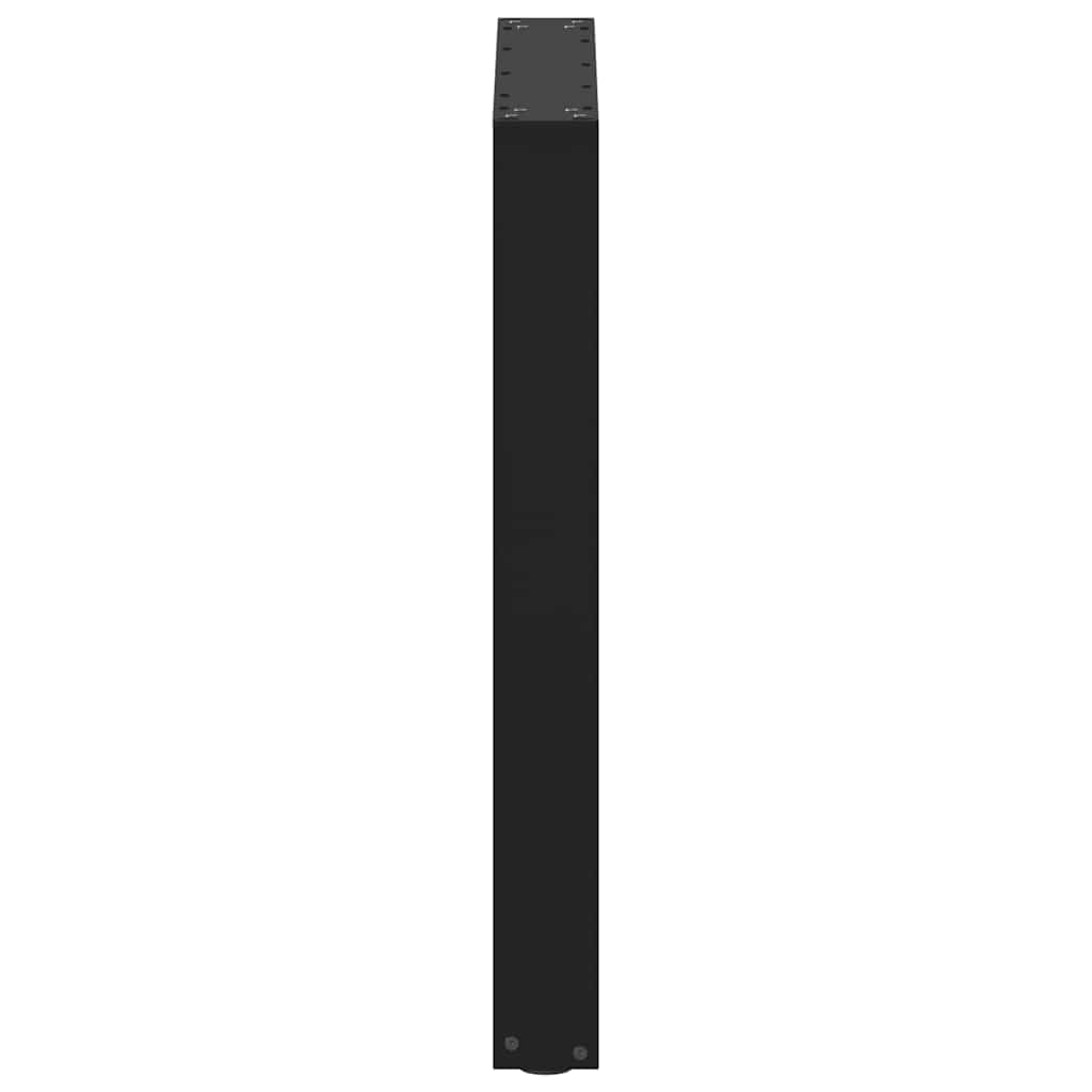 Pieds de table à manger en U 3 pièces Noir 70 x (72-73) cm Acier - XIOS
