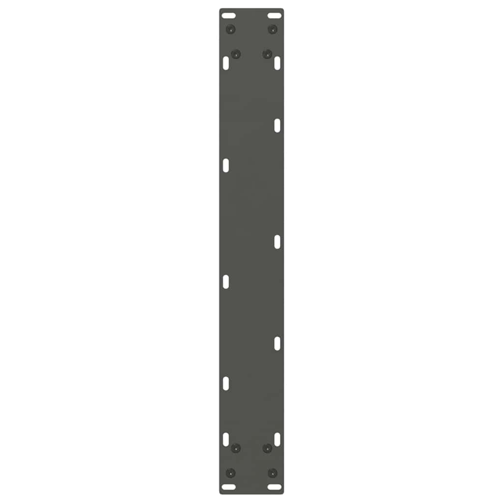 Pieds de table à manger en U 3 pièces Anthracite 70 x (72-73) cm Acier - XIOS