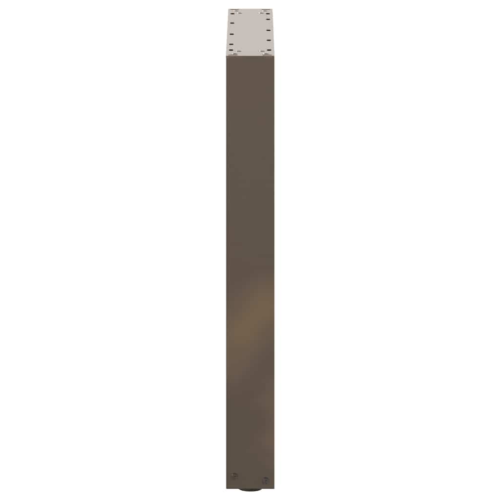 Pieds de table à manger en U 3 pièces Acier naturel 70 x (72-73) cm Acier - XIOS