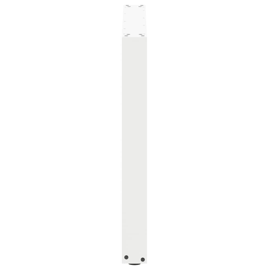 Pieds de table à manger en U 3 pièces Blanc 80 x (72-73) cm Acier - XIOS