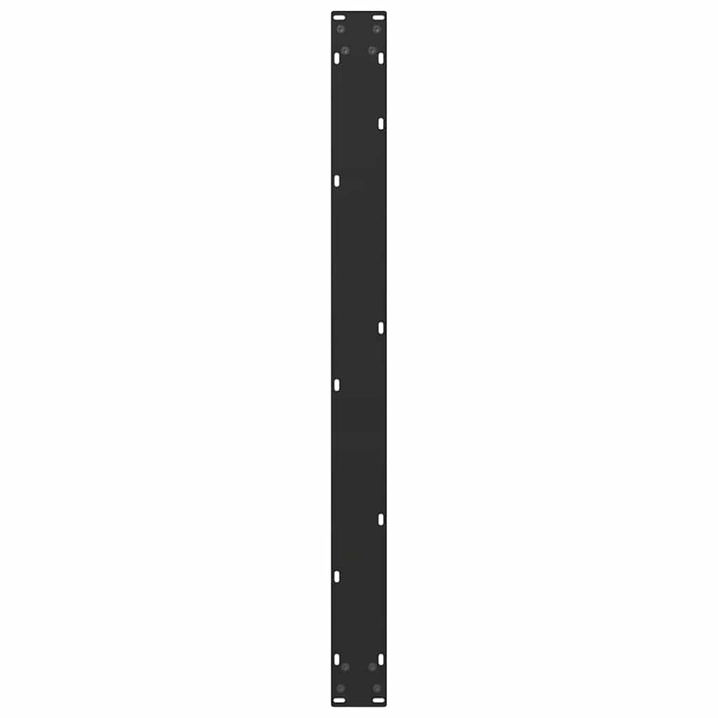 Pieds de table à manger en U 3 pièces Noir 100 x (72-73) cm Acier - XIOS