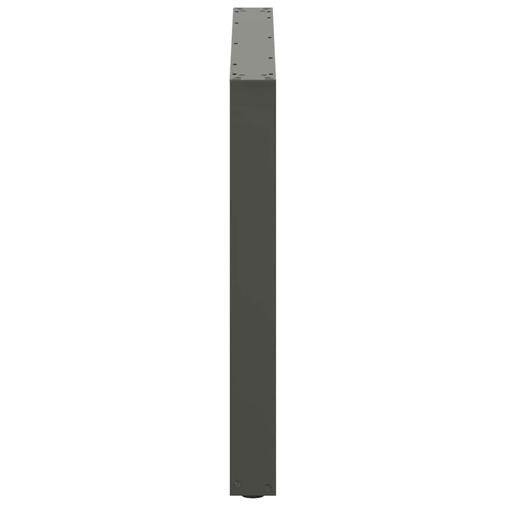 Pieds de table à manger en U 3 pièces Anthracite 100 x (72-73) cm Acier - XIOS