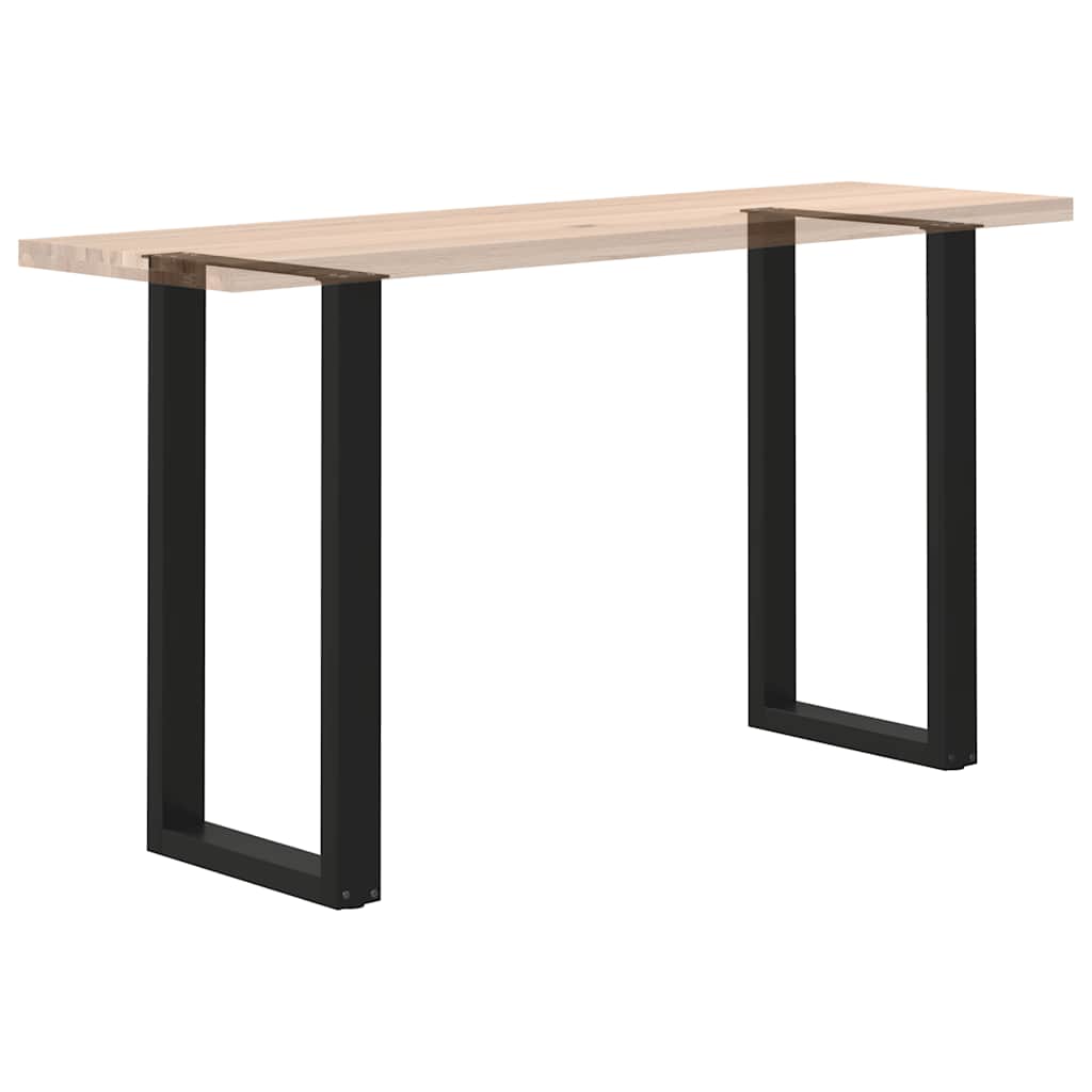 Pieds de table de bar en U, 2 pièces, noir, 40 x 90-91 cm, acier - XIOS