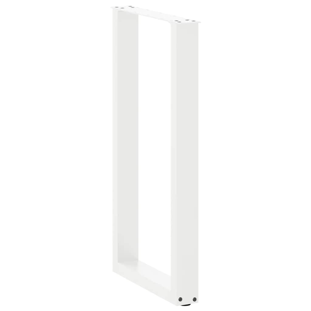 Pieds de table de bar en U, 2 pièces, blanc, 50 x (90-91) cm, acier - XIOS