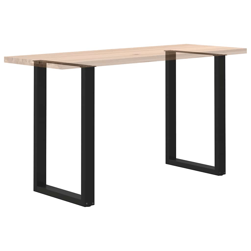 Pieds de table de bar en U, 2 pièces, noir, 60 x 90-91 cm, acier - XIOS