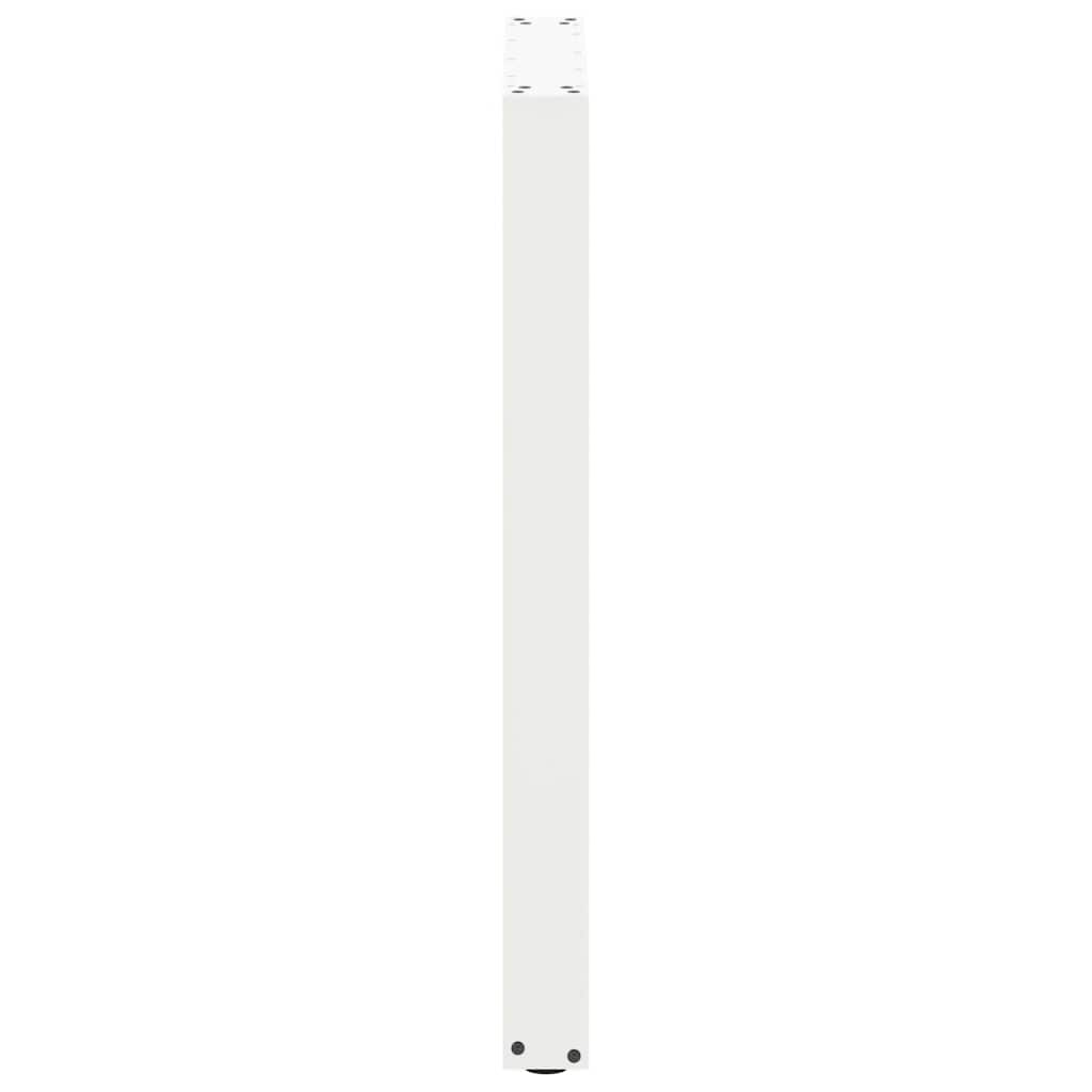 Pieds de table de bar en U 2 pièces Blanc 60 x (90-91) cm Acier - XIOS