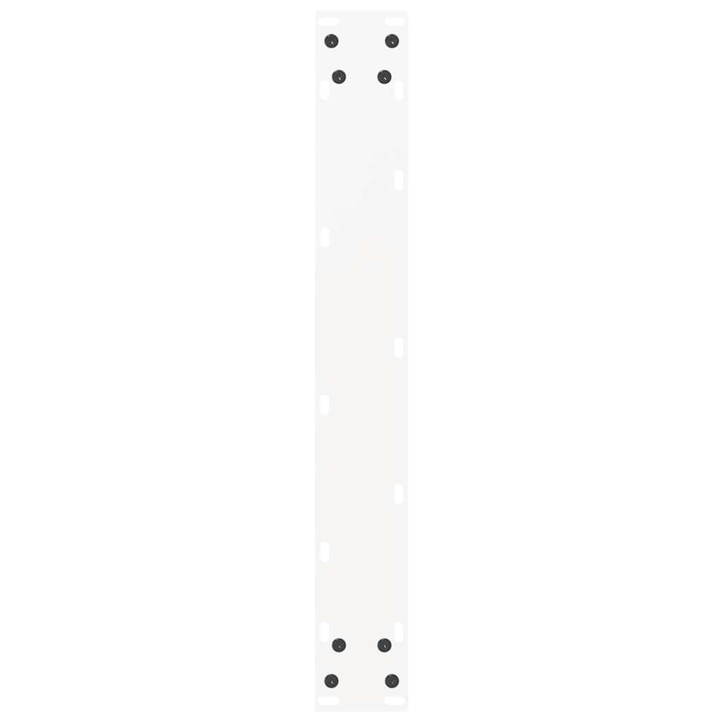 Pieds de table de bar en U 2 pièces Blanc 60 x (90-91) cm Acier - XIOS