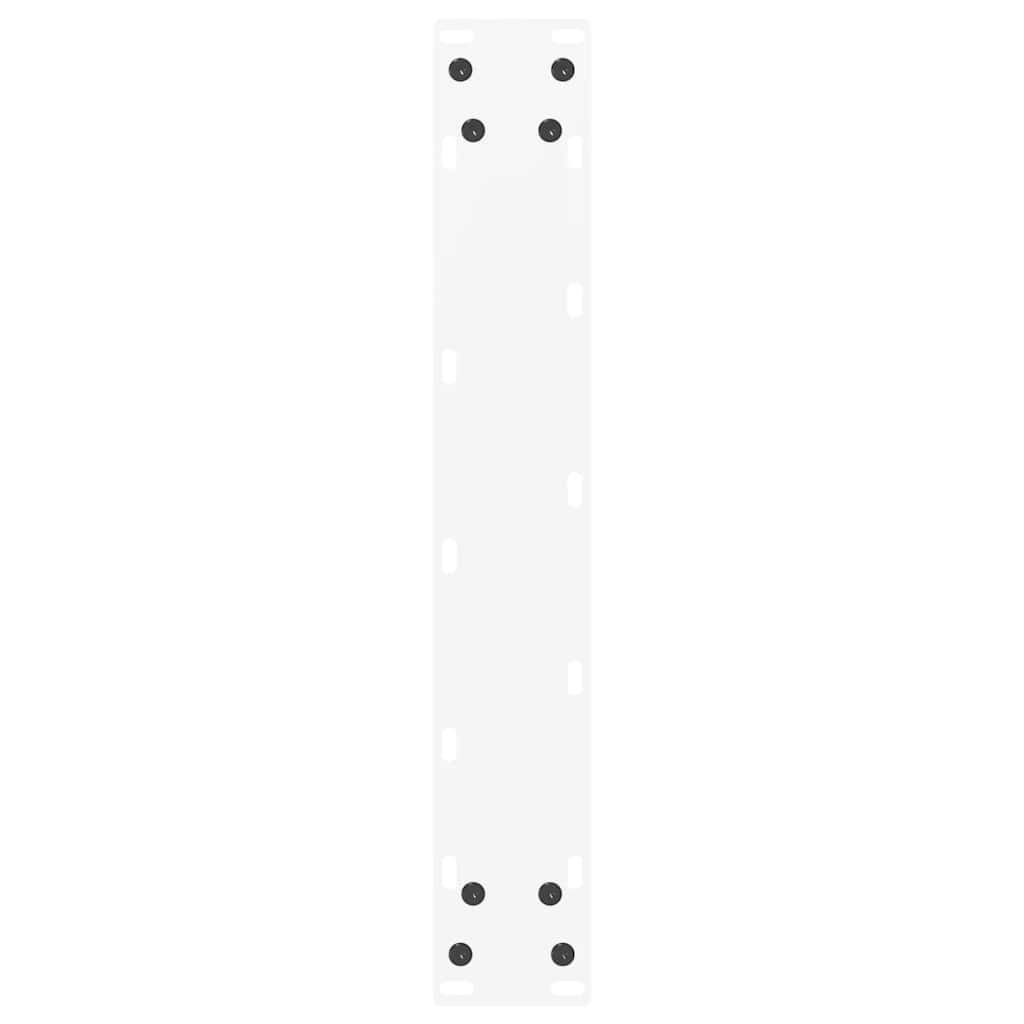 Pieds de table de bar en U, 2 pièces, blanc, 40 x (100-101) cm, acier - XIOS