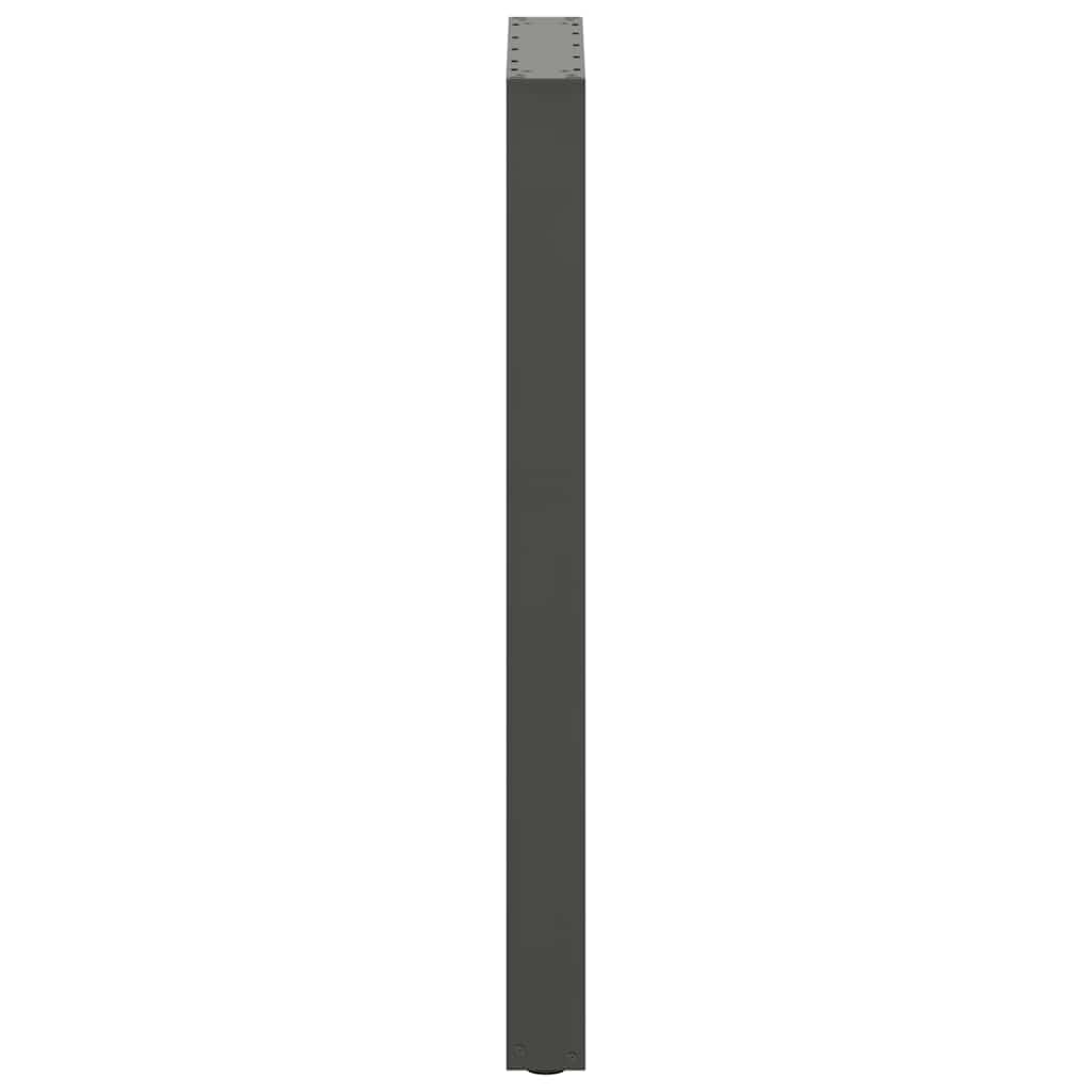 Pieds de table de bar en U 2 pièces Anthracite 50 x (100-101) cm Acier - XIOS