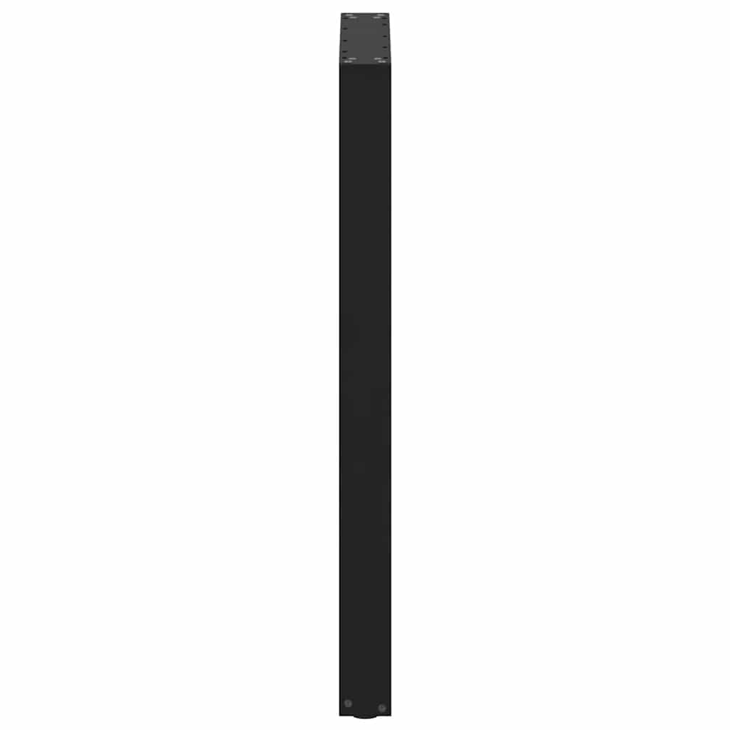 Pieds de table de bar en U, 2 pièces, noir, 60 x (100-101) cm, acier - XIOS