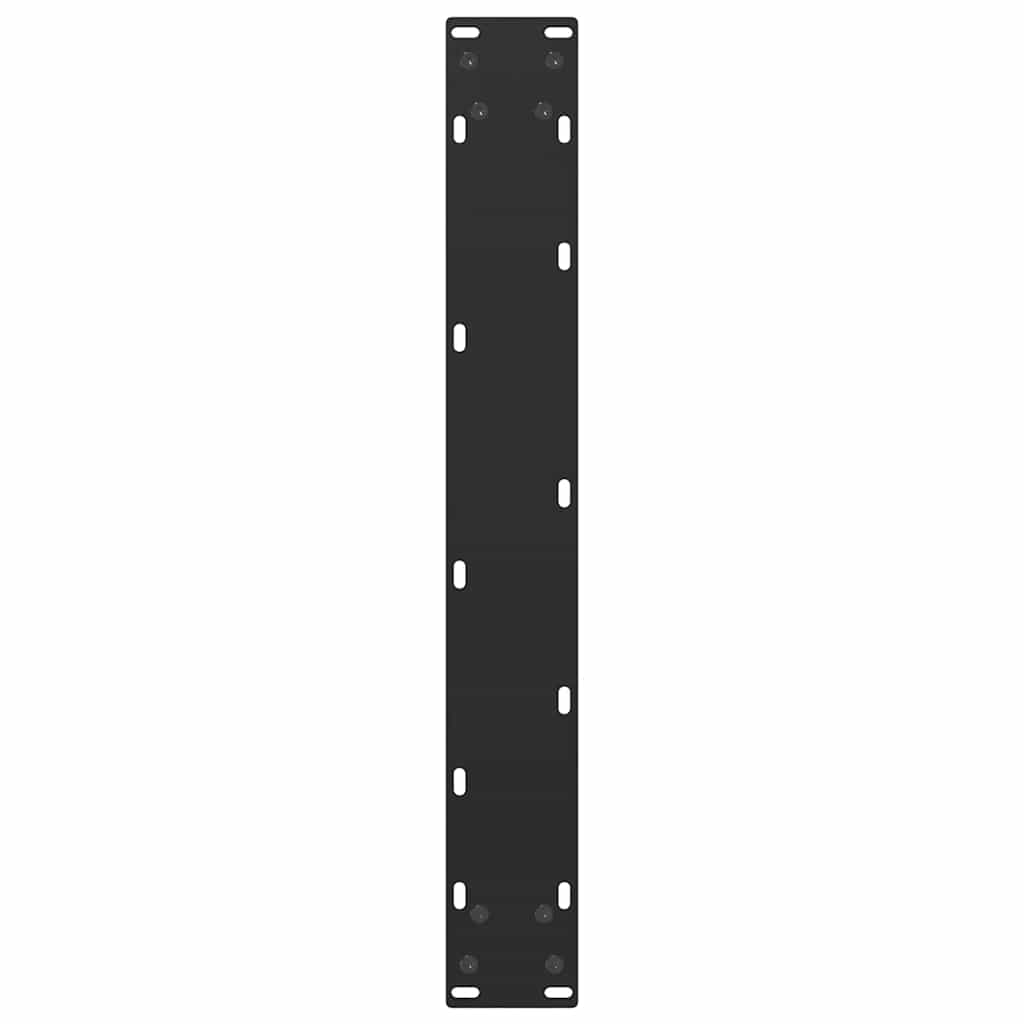Pieds de table de bar en U, 2 pièces, noir, 60 x (100-101) cm, acier - XIOS
