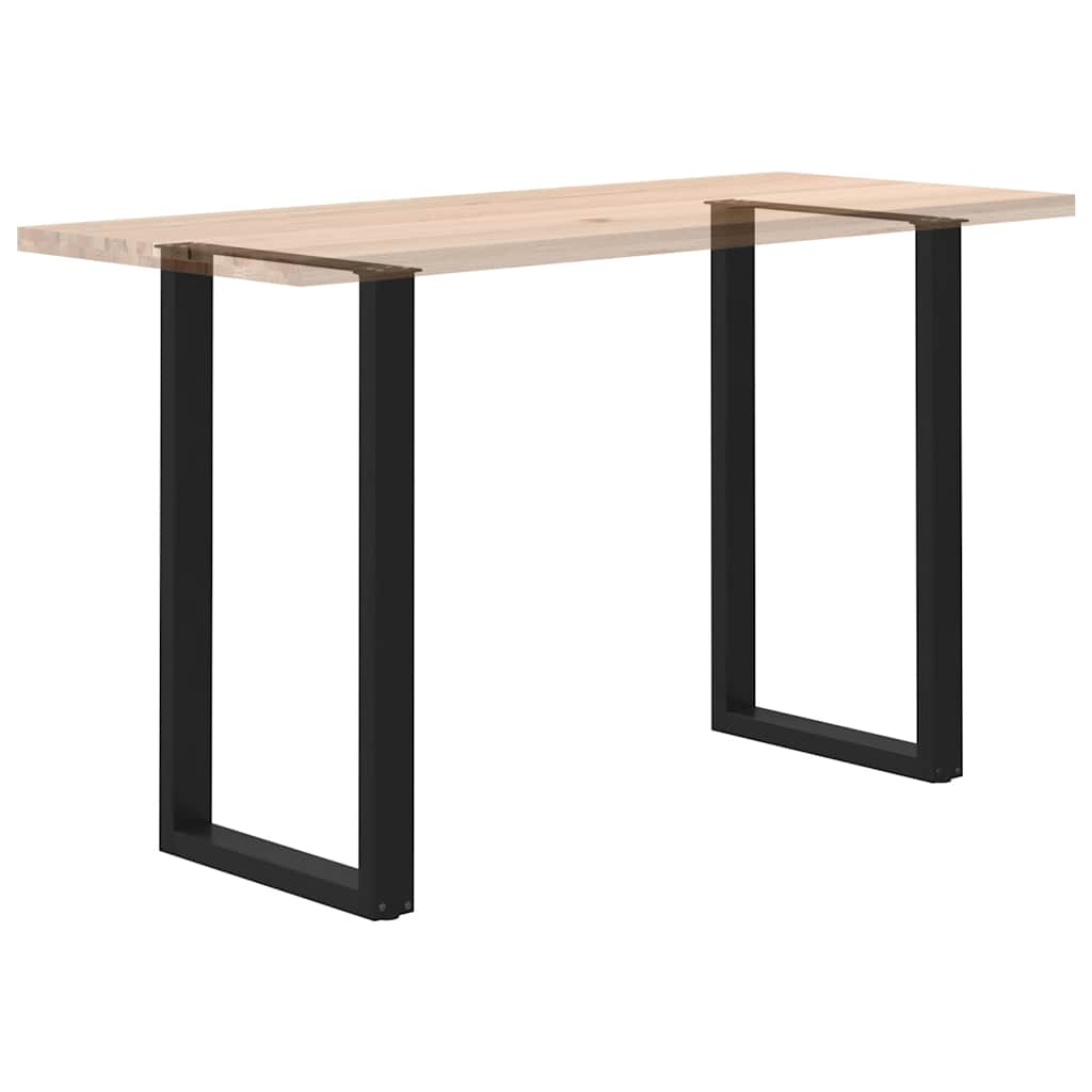 Pieds de table de bar en U, 2 pièces, noir, 60 x (100-101) cm, acier - XIOS