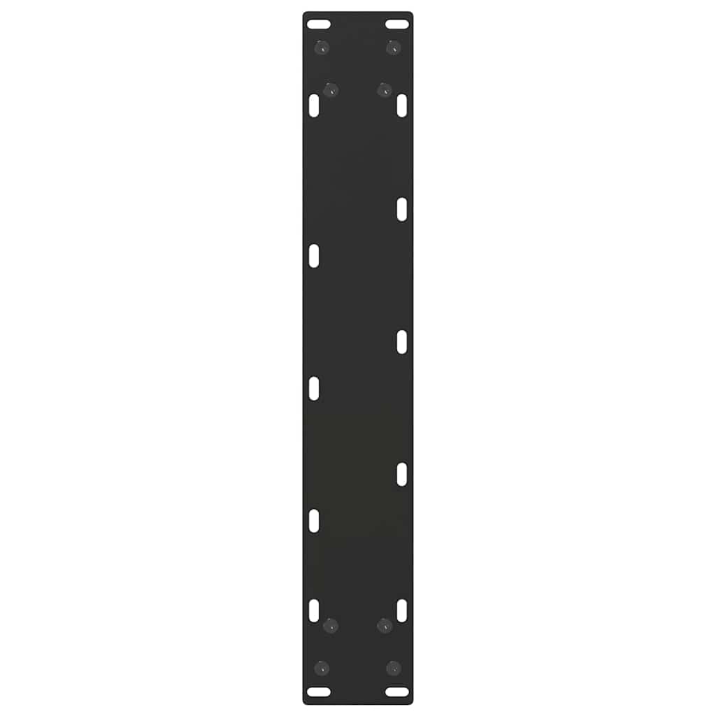 Pieds de table de bar en U, 2 pièces, noir, 50 x (110-111) cm, acier - XIOS