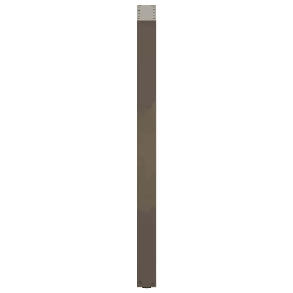 Pieds de table de bar en forme de U, 2 pièces, acier naturel, 50 x (110-111) cm - XIOS