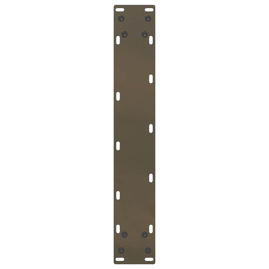 Pieds de table de bar en forme de U, 2 pièces, acier naturel, 50 x (110-111) cm - XIOS