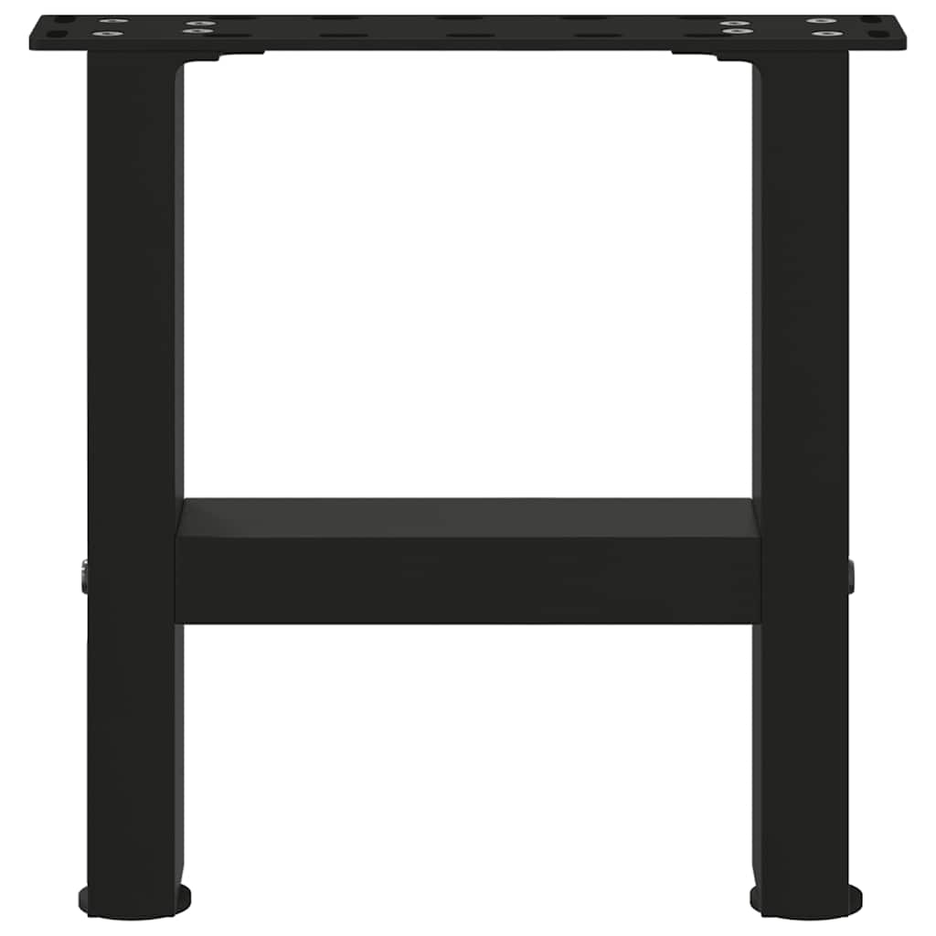 Pieds de table basse Noir 2 pièces 30 x (30-31) cm Acier - XIOS