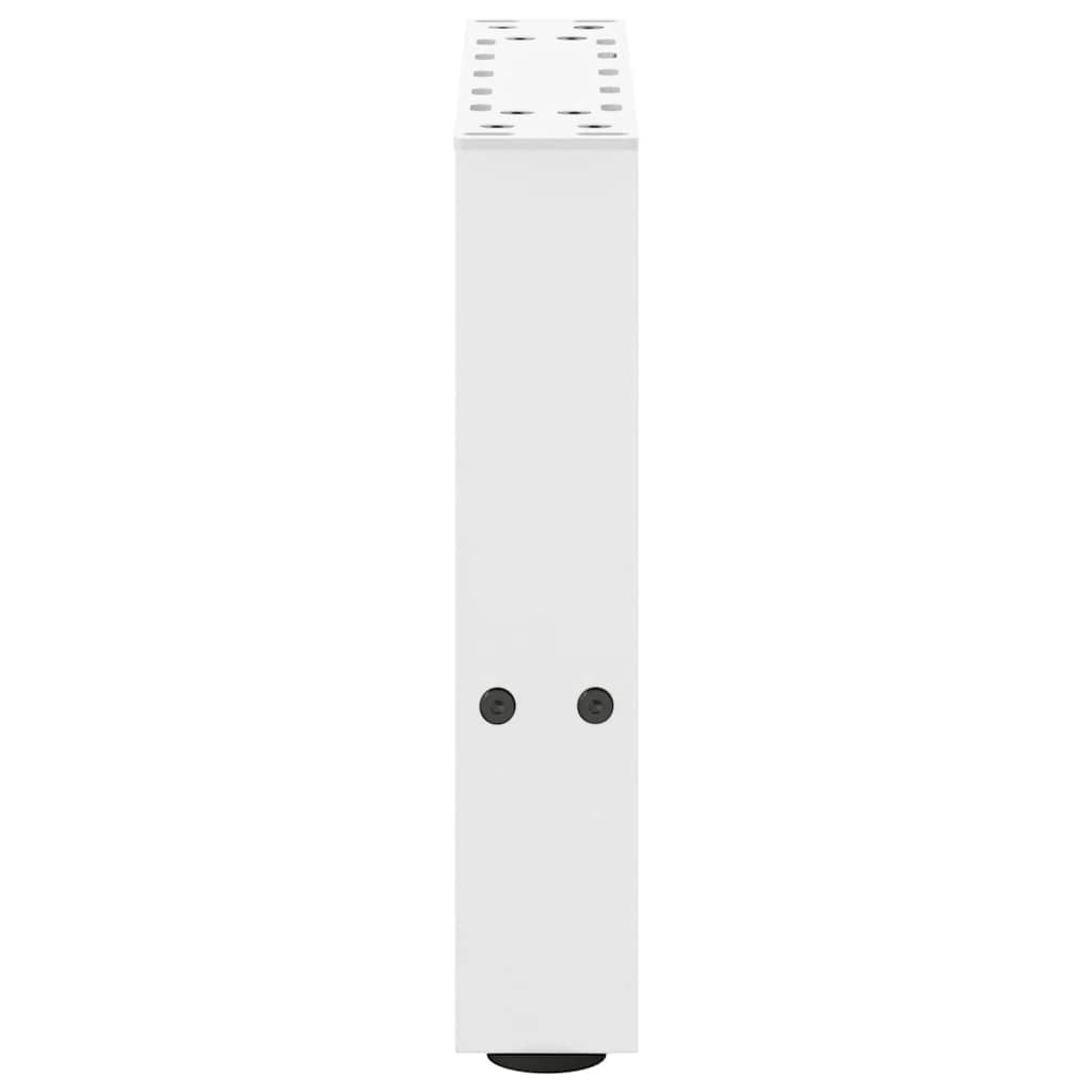 Pieds de table basse blanc 2 pcs 30x(30-31) cm acier Pieds de table vidaXL