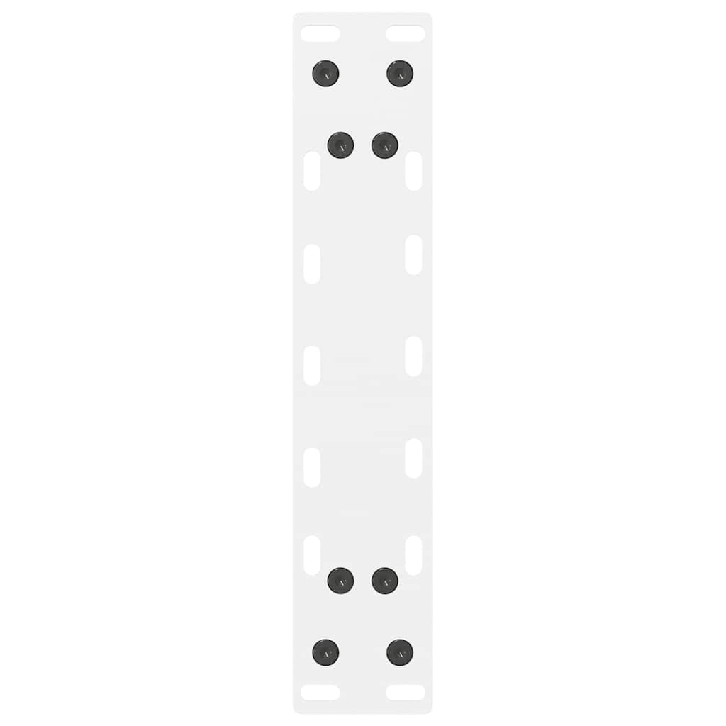 Pieds de table basse blanc 2 pcs 30x(30-31) cm acier Pieds de table vidaXL