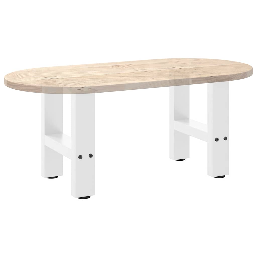 Pieds de table basse blanc 2 pcs 30x(30-31) cm acier Pieds de table vidaXL