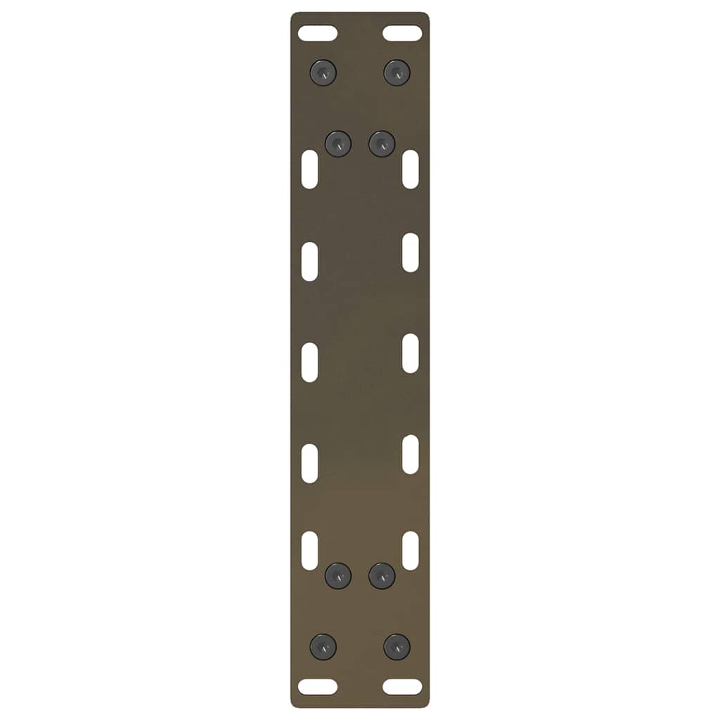 Pieds de table basse en acier naturel 2 pièces 30 x (30-31) cm - XIOS