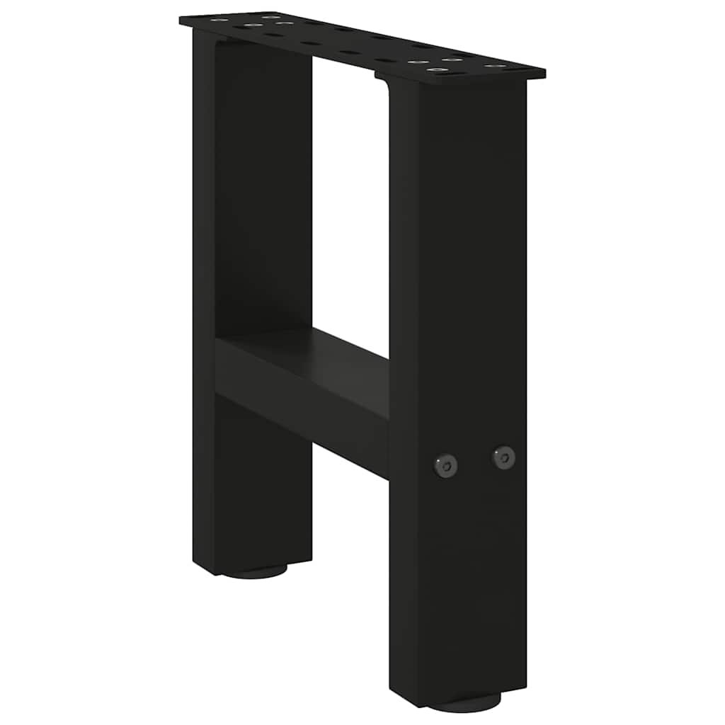 Pieds de table basse Noir 2 pièces 40 x (30-31) cm Acier - XIOS